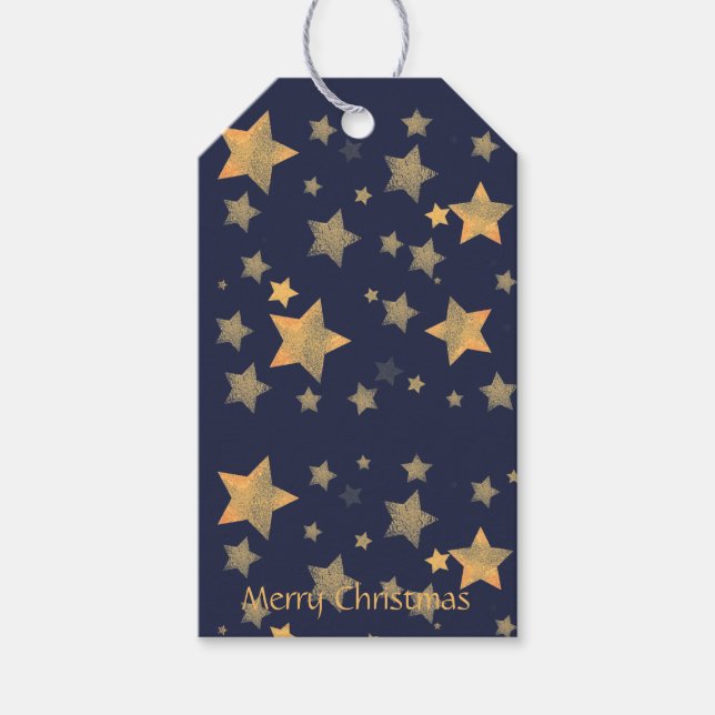 Till/från Elegant Vintage-Märkrn Julgåva Presentetikett (Framsidan)