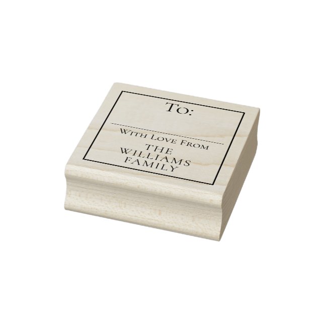 Till/från Family Namn jul-Helgdag-Märkrn Stämpel (Stämpel)