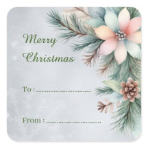 Till från God jul Blommigt Greenery Gift