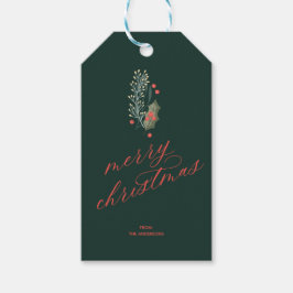 Till/från Juletiketter för vinter-flytande Presentetikett