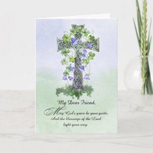 Till Friend St patricks day Celtic Kor Shamrock Kort