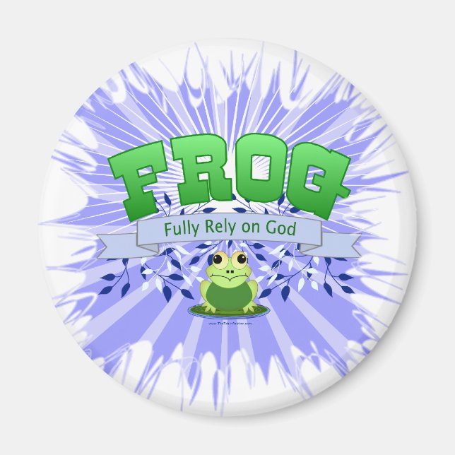 Till fullo lita på Gud Magnet (Framsidan)