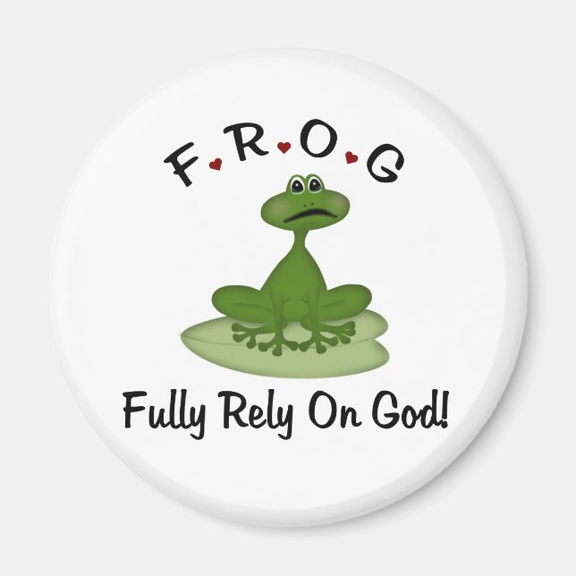 Till fullo lita på Gud Magnet (Framsidan)