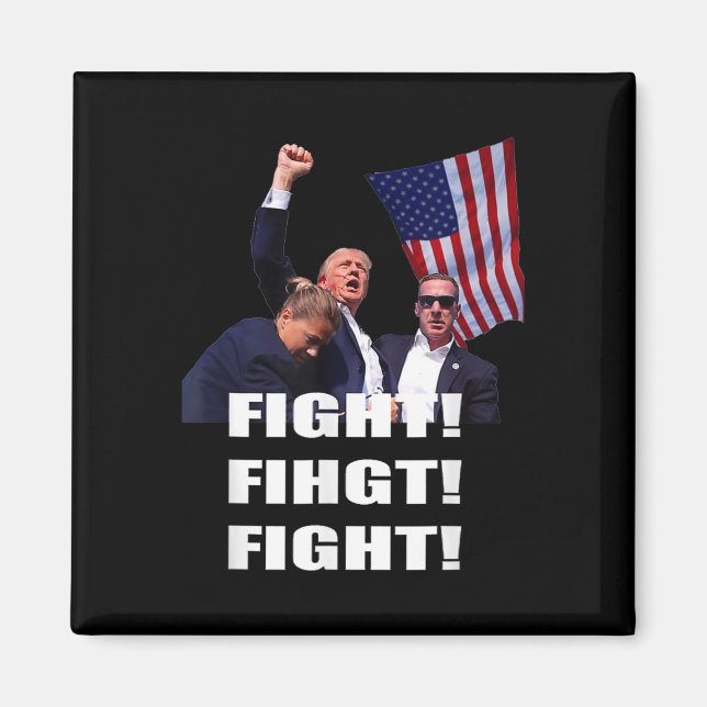 Till fullo stöder ordförande Trump 1 Magnet (Framsidan)