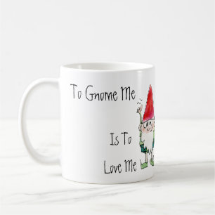 Till gnomen ska jag älska mig tecknadmuggen kaffemugg