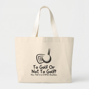 Till Golf eller att inte golf Jumbo Tygkasse