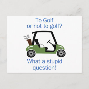 Till Golf eller inte Vykort