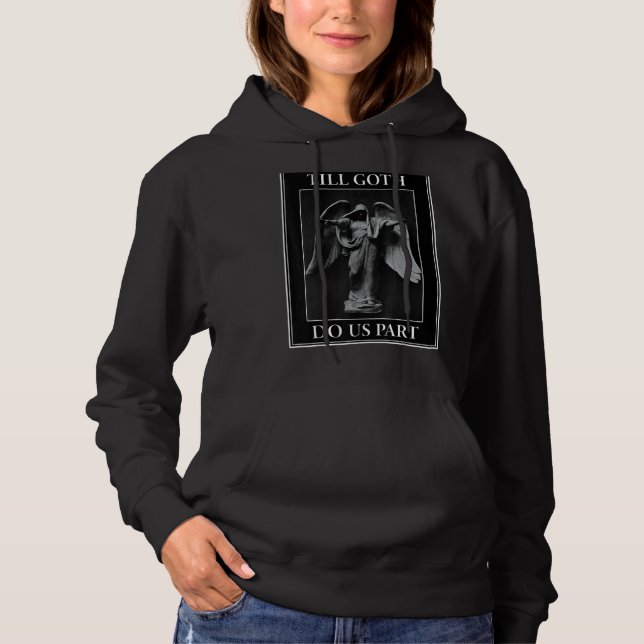 Till Goth Do US Part Romantic & Mörk Gothic Angel T Shirt (Framsida)
