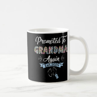 Till Grandma igen Est 2024 Gravid-meddelande Kaffemugg