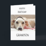 TILL GRANDSON PÅ BIRTHDAY! KORT<br><div class="desc">TACK FÖR ATT VI STOPPADE AV ETT AV MINA ÅTTA STOPPAR!!!!!!</div>