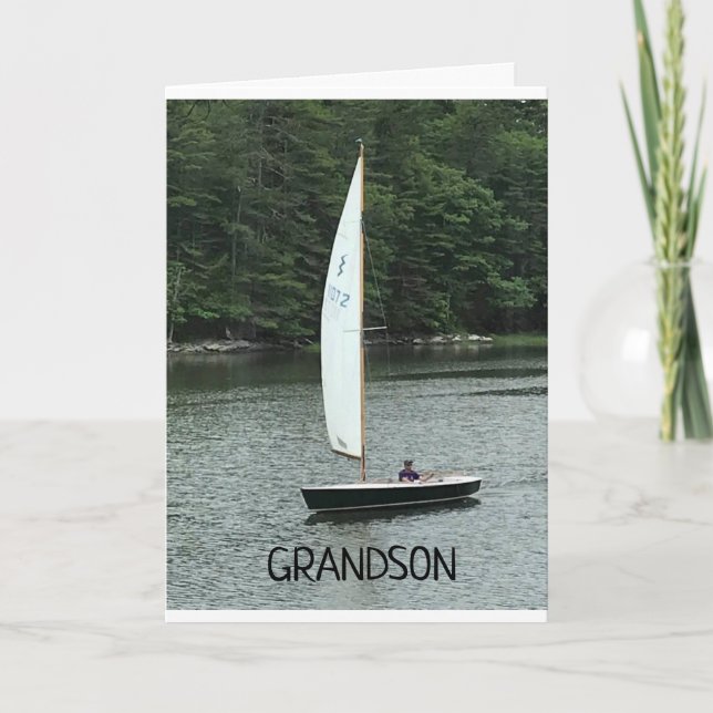 TILL GRANDSON PÅ DIN BIRTHDAY! KORT (Framsida)