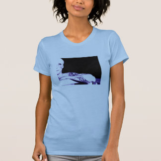 till hälften tomt exponeringsglas t-shirt