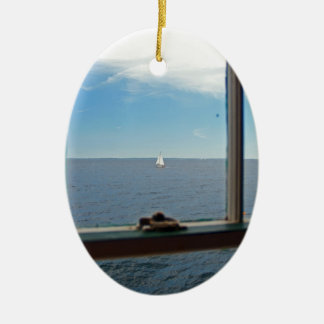 Till havet till havet julgransprydnad keramik