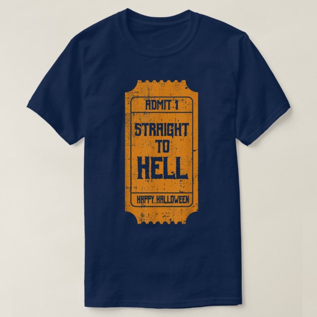 TILL HELL Movie Biljett Costume Easy Halloween-gåv T Shirt (Design framsida)