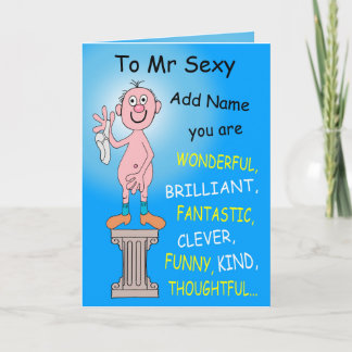 Till herr Sexy Kort