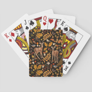 Till hjorten skogen/Höst på svart Casinokort