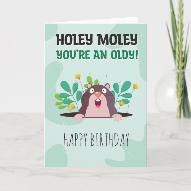 Till honom eller hennes ädla årskort i Holey Moley Kort (Framsida)