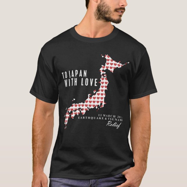 TILL JAPAN MED KÄRLEK - MÖRK #2 TRÖJA (Framsida)