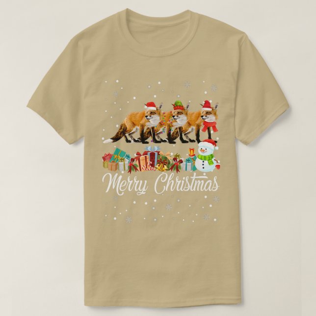Till jul Pajama Träd Julafton Ljus Animals Älskare T Shirt (Design framsida)