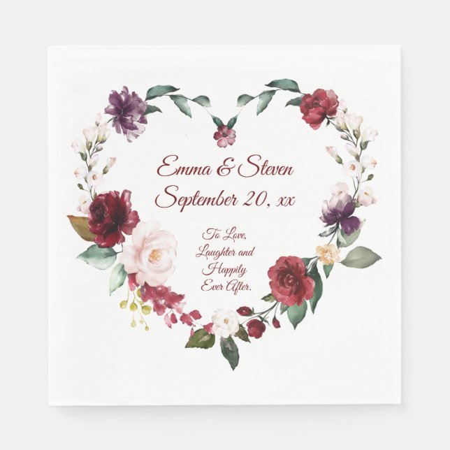 Till Kärlek och Skratt Pappersservett (Framsidan)