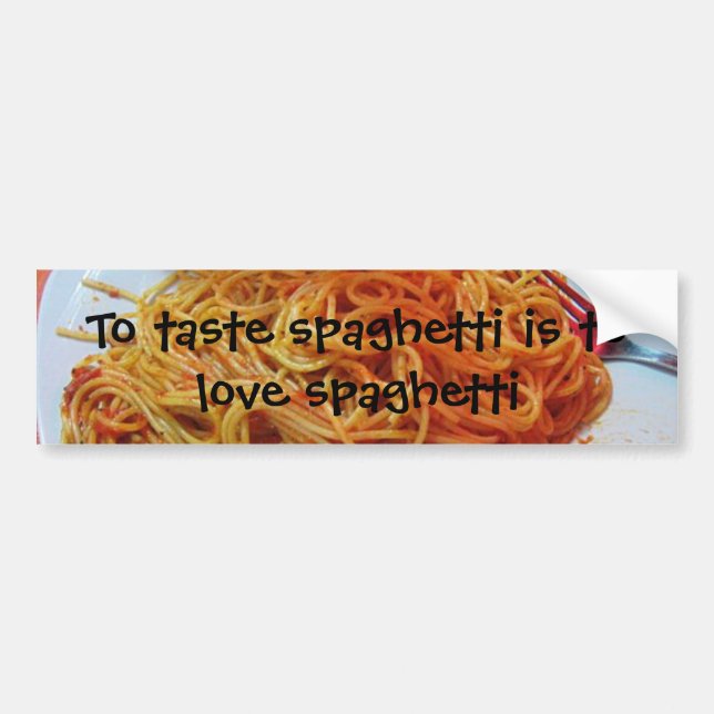 Till Kärlek Spaghetti Bildekal (Framsidan)