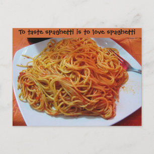 Till Kärlek Spaghetti Vykort