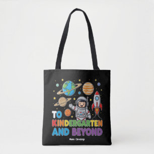 Till Kindergarten och bortom Astronaut Funny Kids Tygkasse
