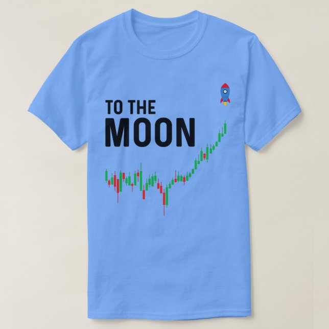 Till kryptovaluta för Måne T Shirt (Design framsida)