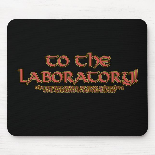 Till laboratoriet! Mousepads Musmatta (Framsidan)