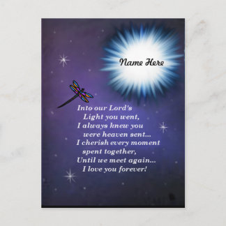 Till Light Dragonfly Vykort