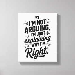 Till logikens mästare! Witty Canvastryck