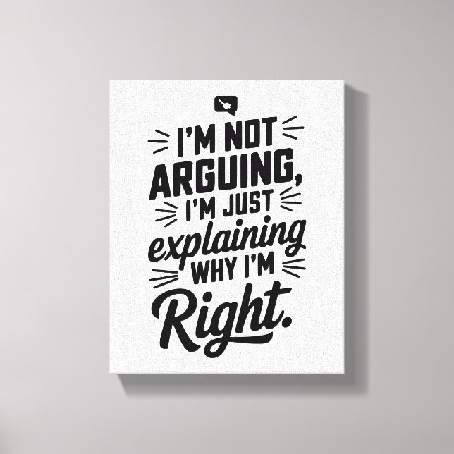 Till logikens mästare! Witty Canvastryck (Framsida)