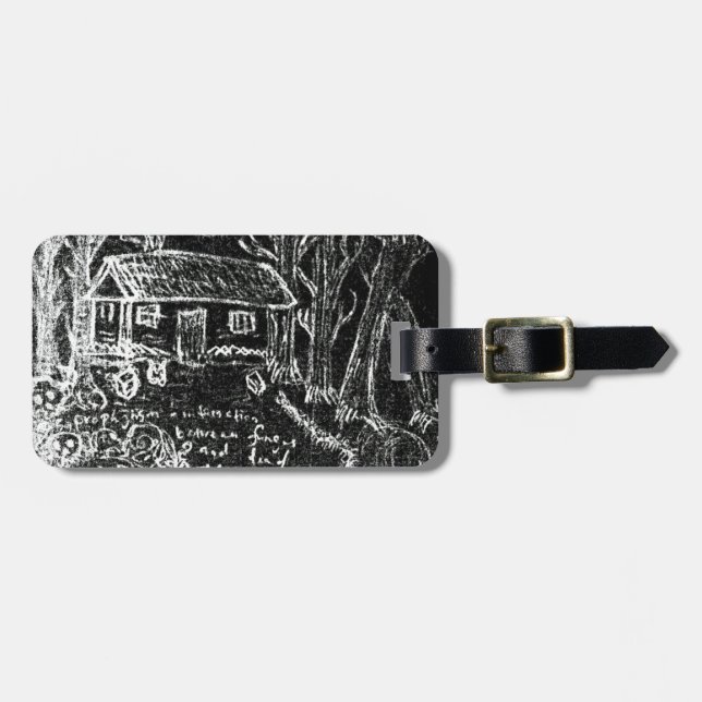 till lycklig eller till det brutna hjärtat bagagebricka (Horisontell Framsida)