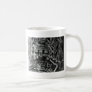 till lycklig eller till det brutna hjärtat kaffemugg