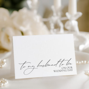 "Till Make för att vara på min Bröllopsdag" kort