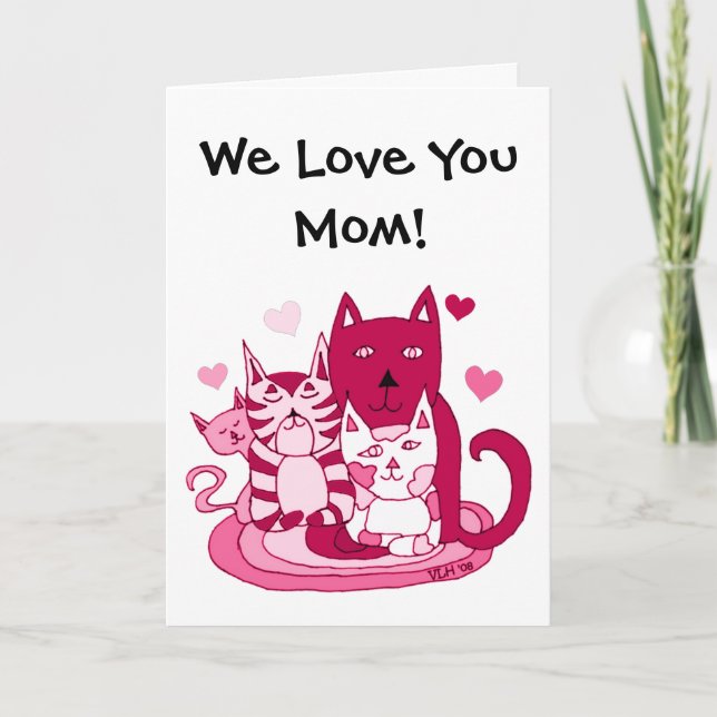 Till Mamma från hjärtans dag Helgkort (Framsida)