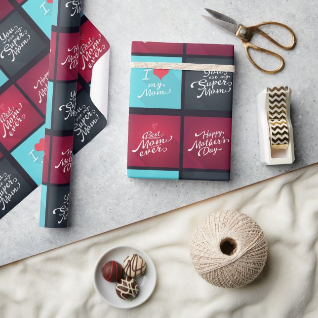 Till Mamma med Kärlek Presentpapper (Hantverk)