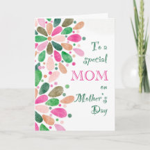 Till mamma på mors dag Färgrik