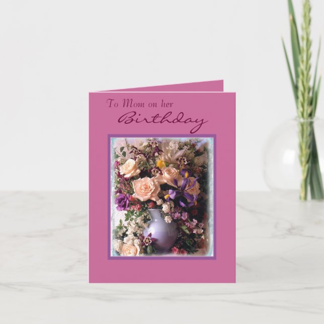 Till mamman på henne födelsedag kort (Framsida)