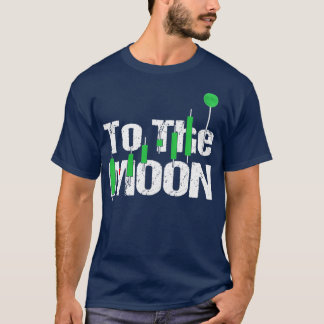 Till måne Crypto Trading Hodl Lagrar-diagram T Shirt