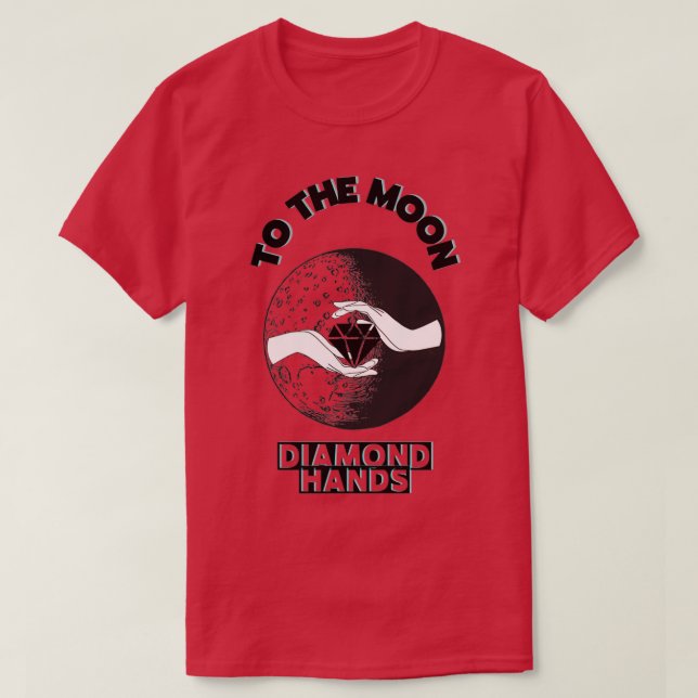 till måne diamant händer 3 t shirt (Design framsida)