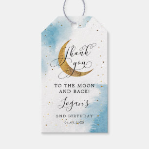 Till Måne och bak-pojkens födelsedag Presentetikett