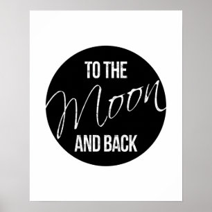 Till måne och Kärlek poster