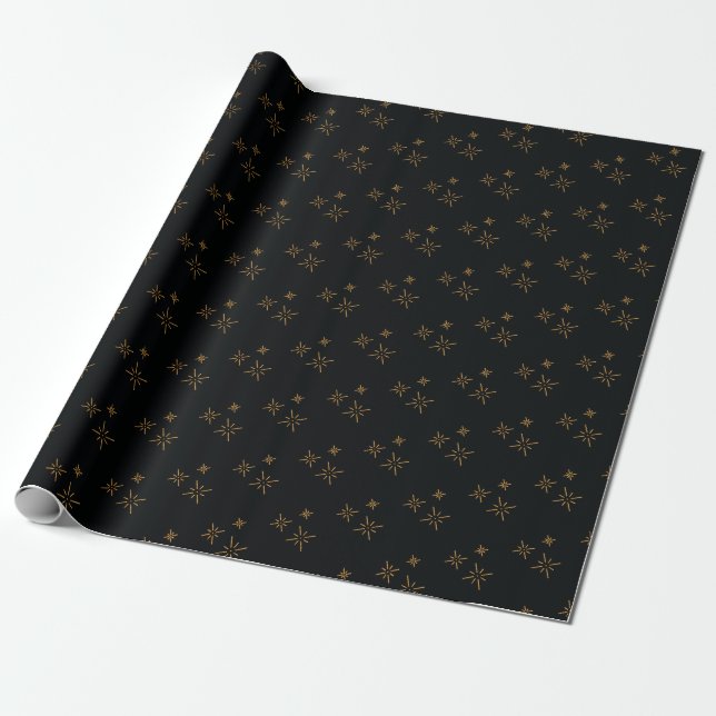 Till Måne och Stars Gift Wrapping Papprare Presentpapper (Utrullad)