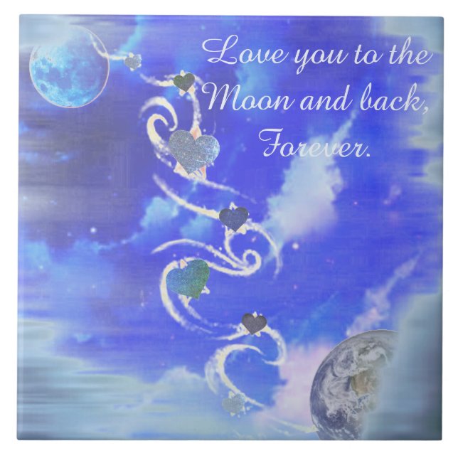 Till Måne och tillbaka Kakelplatta (Framsidan)