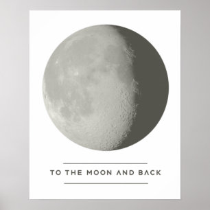 Till månen och tillbaka-plakat poster