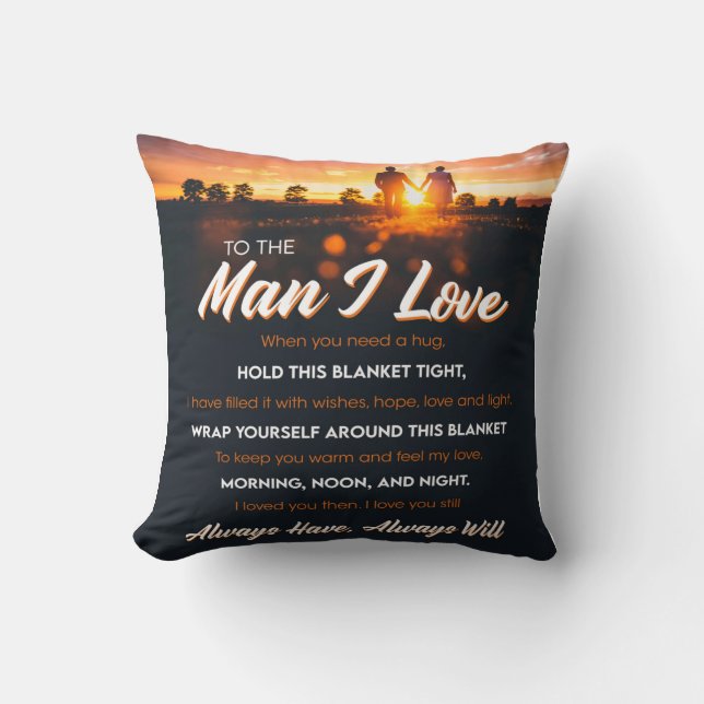 Till mannen i Kärlek, Boykompis Birthday Gift Kudde (Framsida)