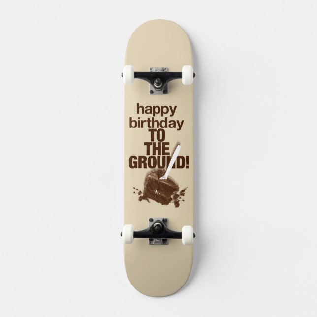 Till marken skateboard bräda 20 cm (Framsida)