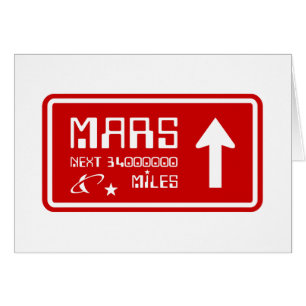 Till Mars Highway-kort Hälsningskort