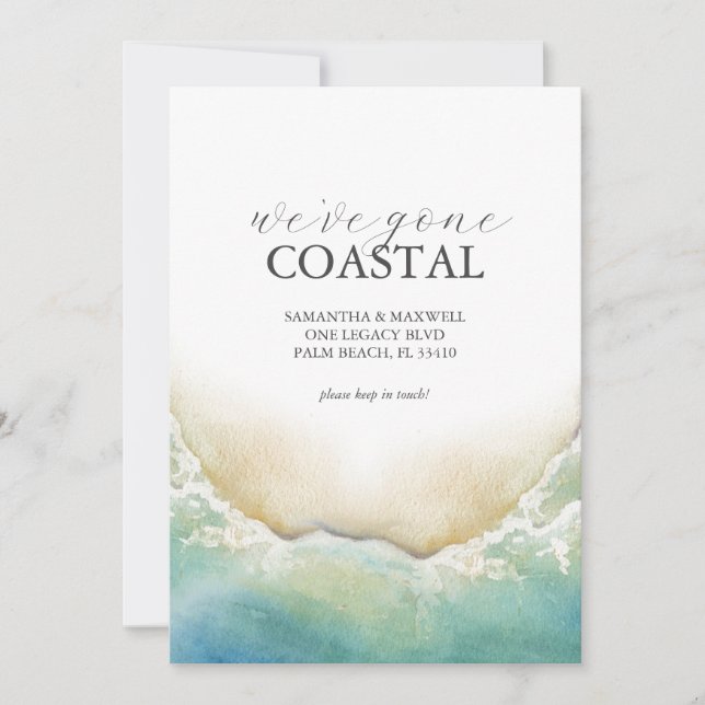 till meddelandet om Ny adress Flytta av persikor Inbjudningar (Framsida)